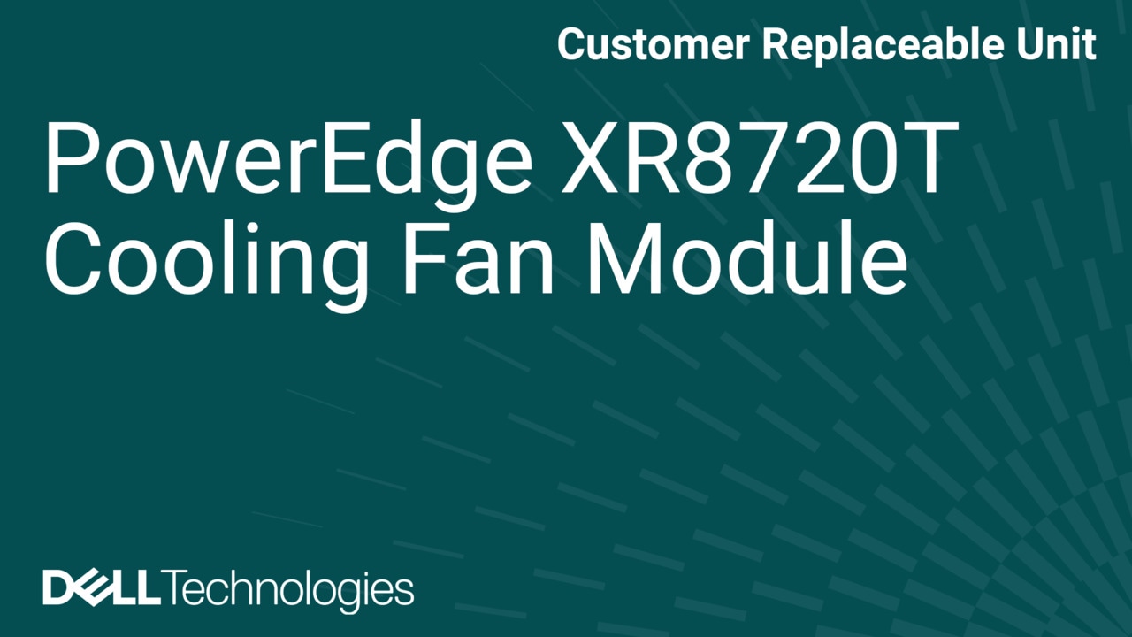 Cómo reemplazar el módulo de ventilador de enfriamiento en XR8720t