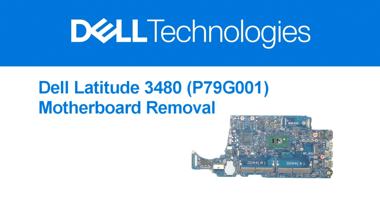 How to Remove the Motherboard on Latitude 3480