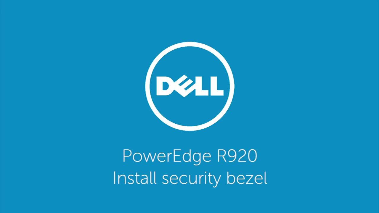 How to Install the Security Bezel on PowerEdge R920