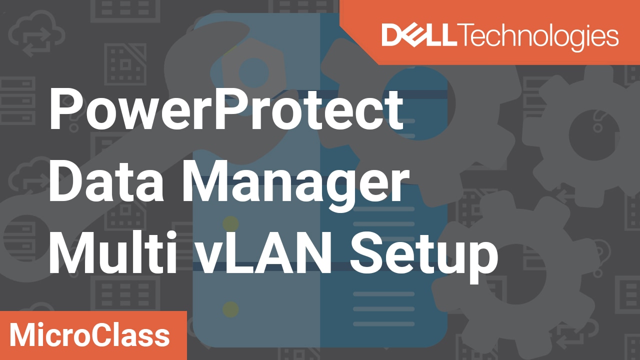 Så här konfigurerar du ett nätverk med flera vLAN i PowerProtect Data Manager