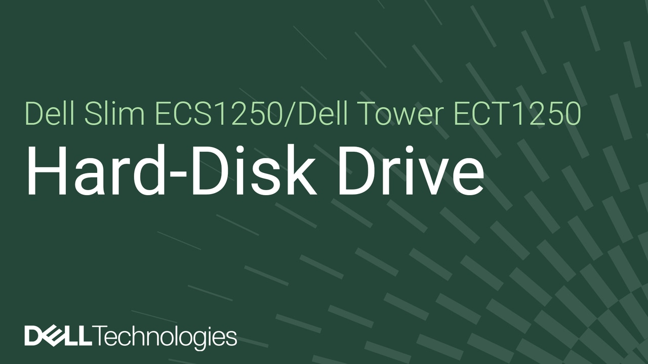 How to replace the 3.5 inch HDD on Dell Tower ECT1250/Dell Slim ECS1250