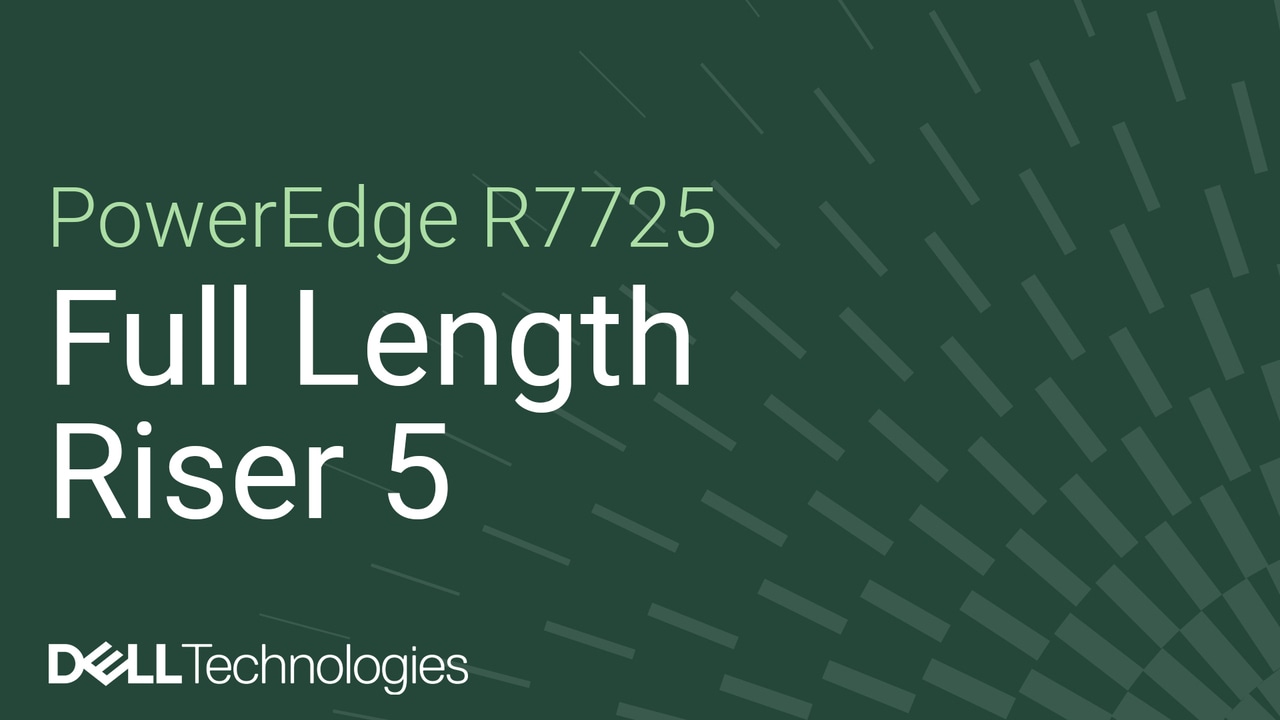 Come sostituire una scheda riser 5 full length su un PowerEdge R7725