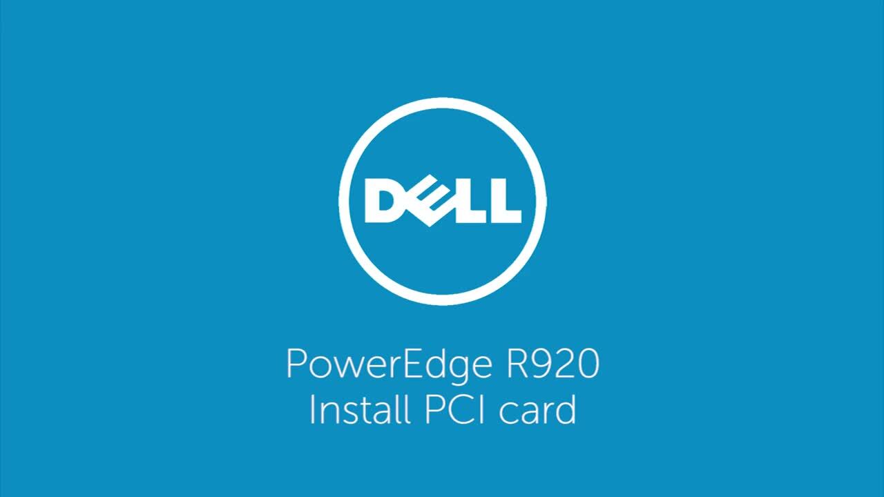 How to Install the PCI Card for PowerEdge R920