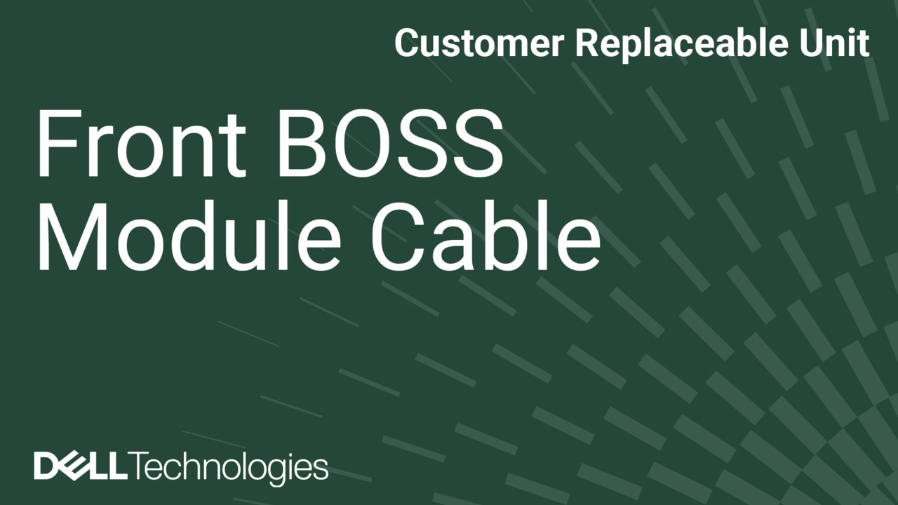 How to Replace the front BOSS module cable in a PowerEdge R670