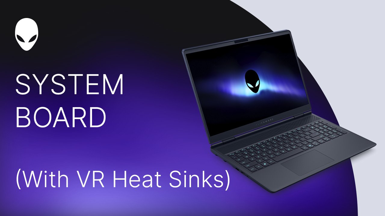 Cómo reemplazar la tarjeta madre en Alienware 16X Aurora AC16251 (para computadoras con disipadores de calor de VR)