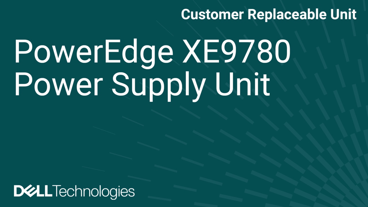 Postup výměny napájecího zdroje v procesoru XE9780