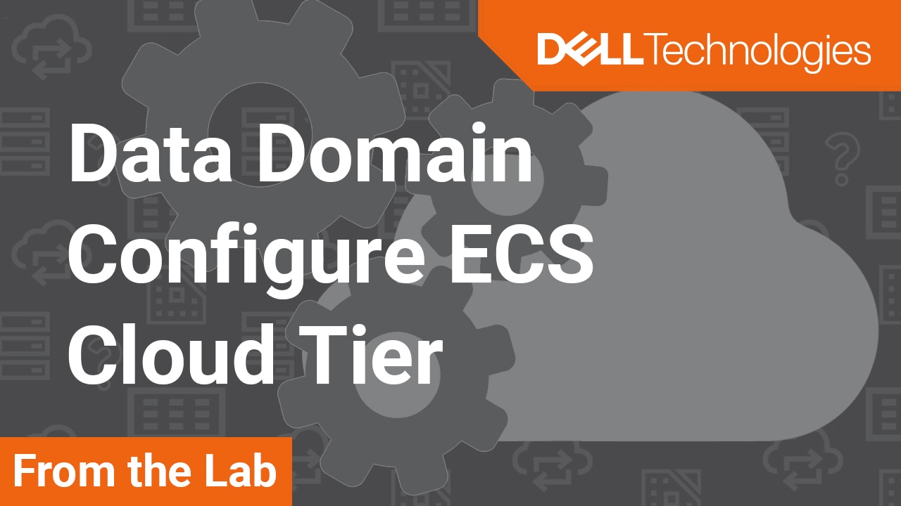 How to Configure ECS Cloud Tier with Data Domain
