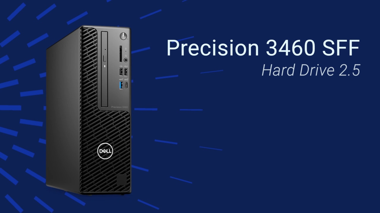 Anleitung zum Ersetzen der Festplatte 2.5 beim Precision 3460 SFF