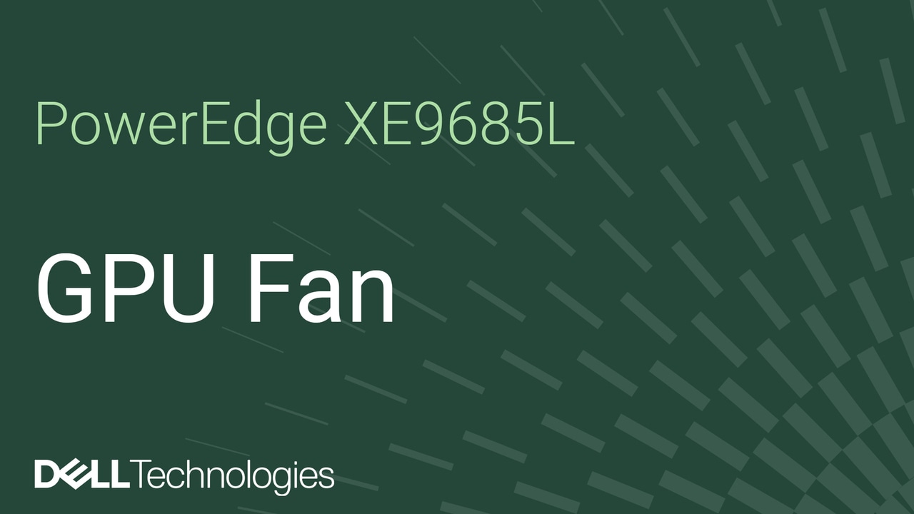 Comment remplacer le ventilateur du processeur graphique sur un XE9685L PowerEdge