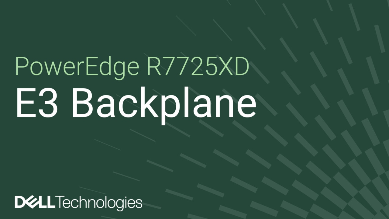 How to replace an E3 backplane in a PowerEdge R7725XD