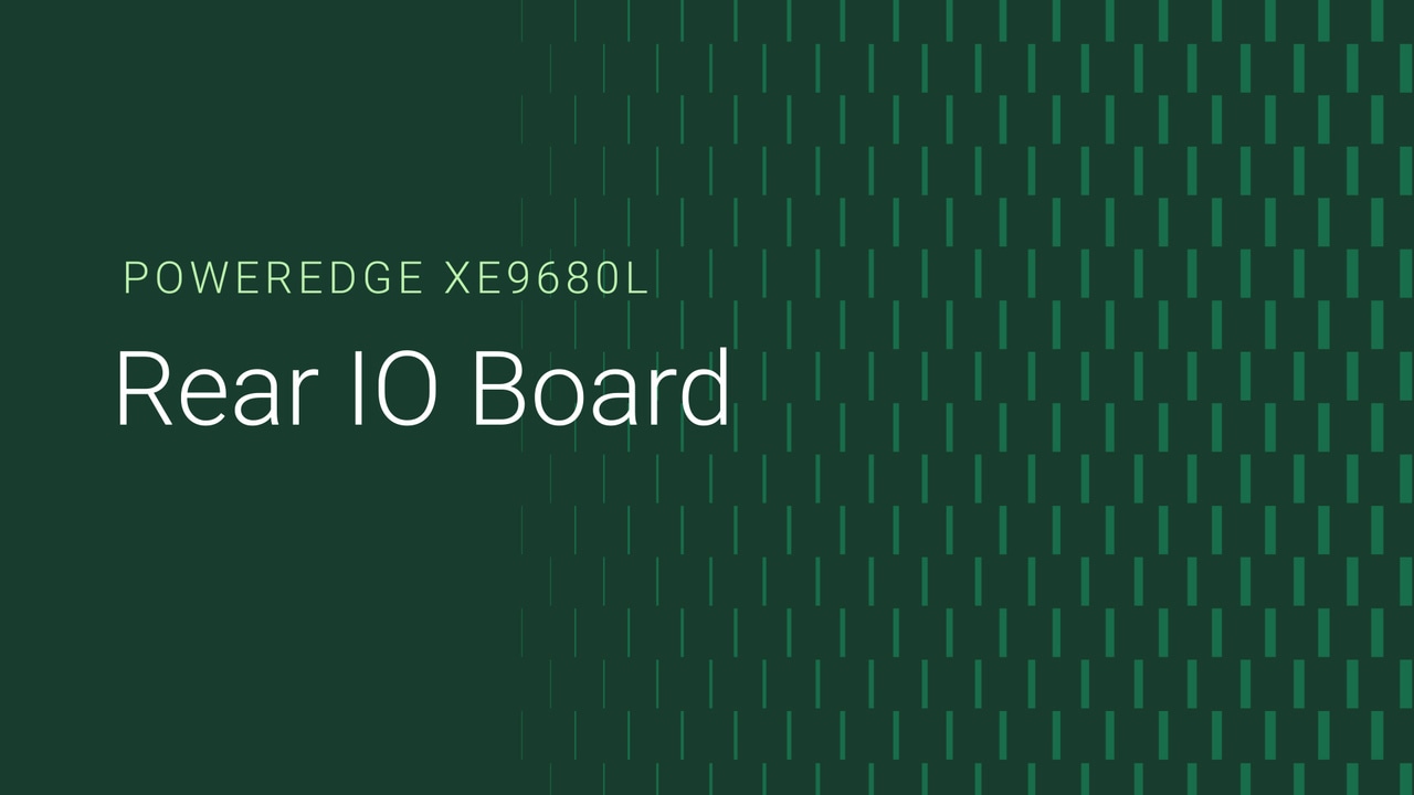 PowerEdge XE9680L에서 후면 I/O 보드를 교체하는 방법