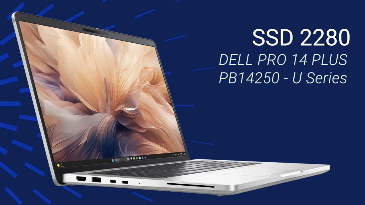 Як замінити SSD 2280 на Dell Pro 14 Plus PB14250 серії U