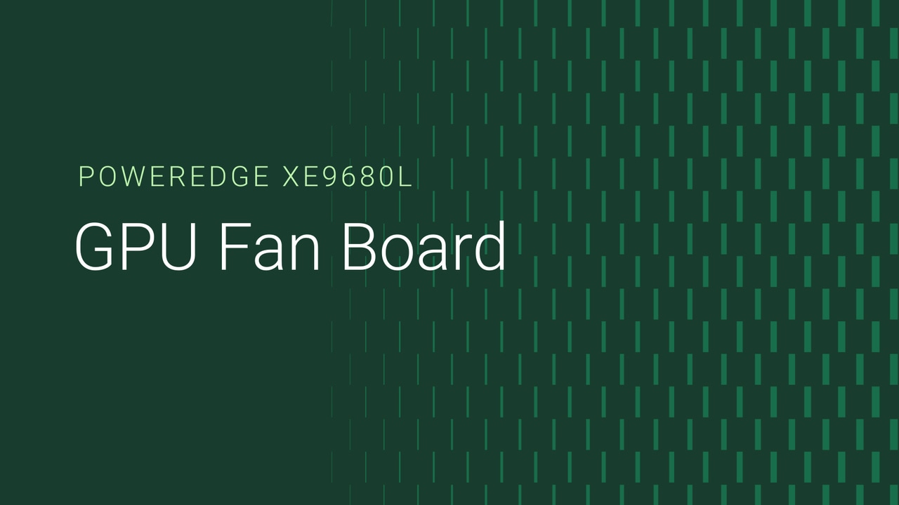 How to replace the GPU fan board on a PowerEdge XE9680L