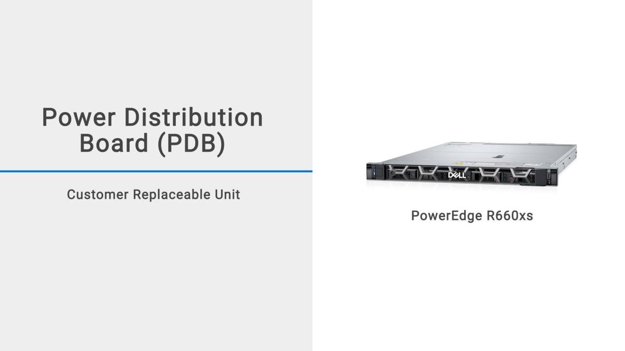 How to Replace Power Distribution Board for PowerEdge R660xs