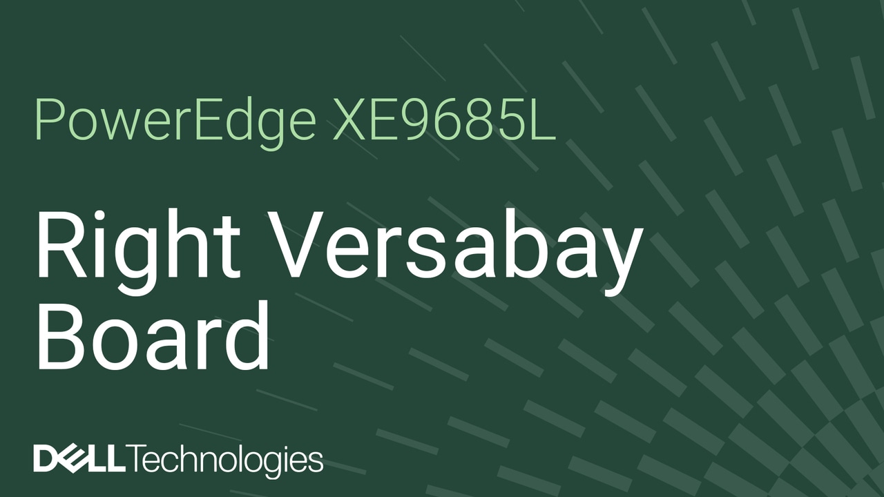 Remplacement de la carte Versabay droite sur un PowerEdge XE9685L