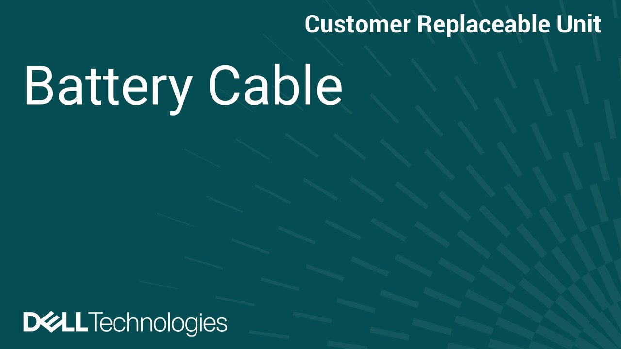 How to Replace the Battery cable in Dell Pro Premium PA14260