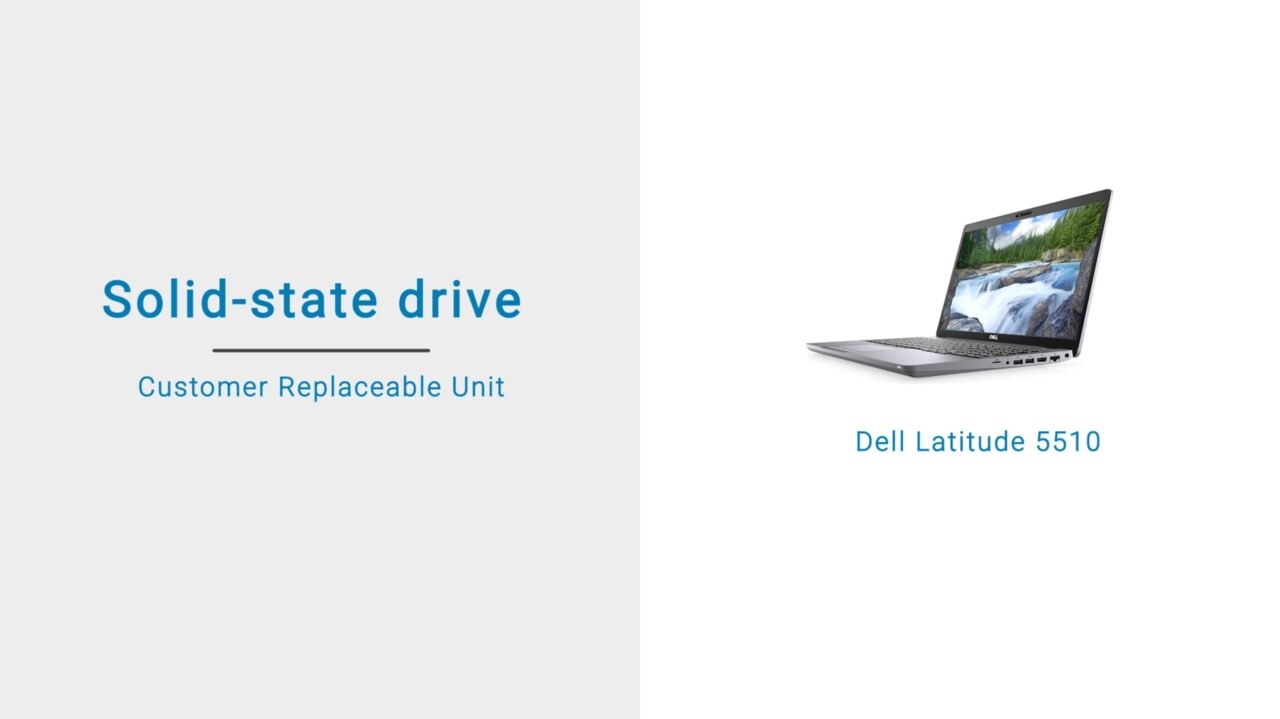 How to remove and install the SSD on Latitude 5510