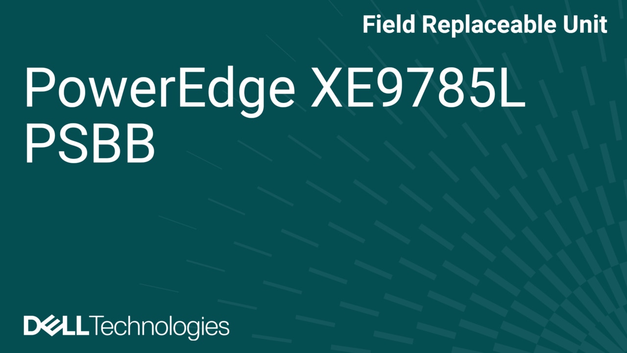 Cómo reemplazar la placa PSBB en XE9785L