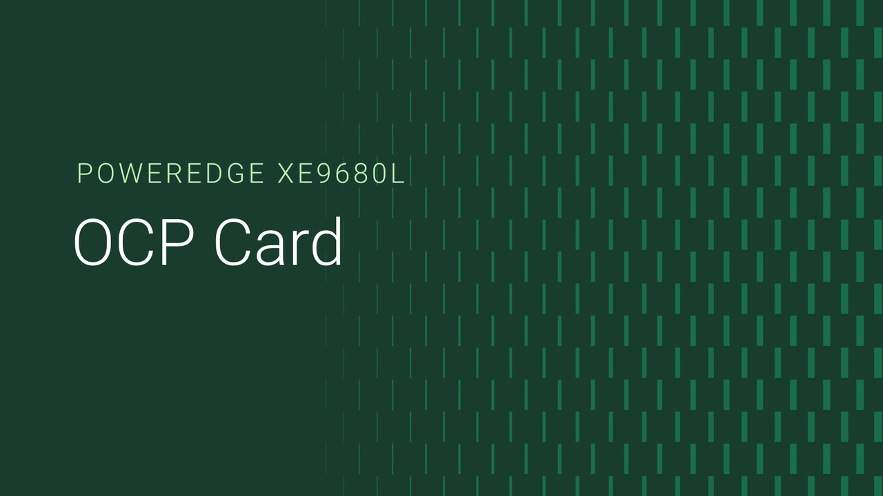 How to Replace OCP card on a PowerEdge XE9680L