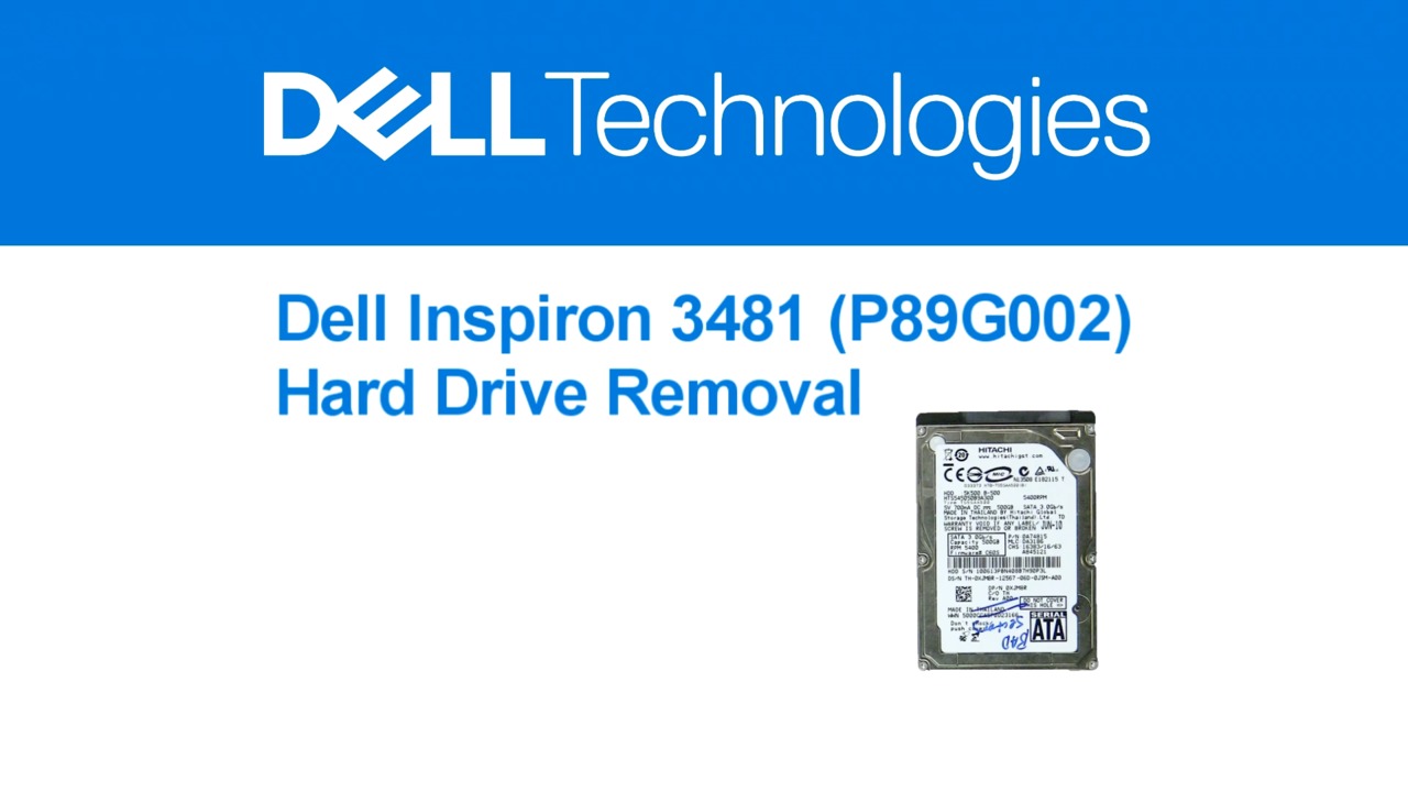 How to Remove Inspiron 3481 Hard Drive