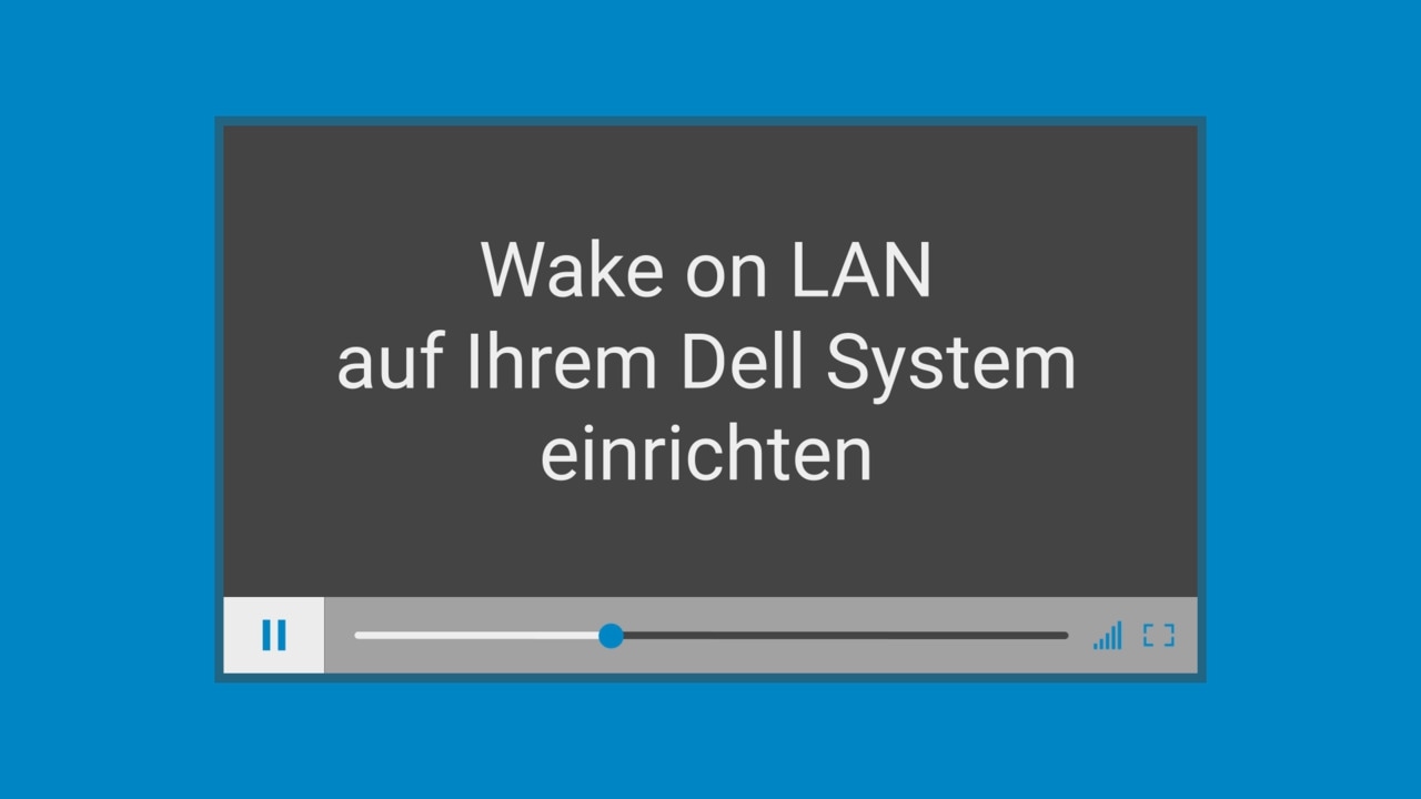 Wake on LAN auf einem Dell System aktivieren