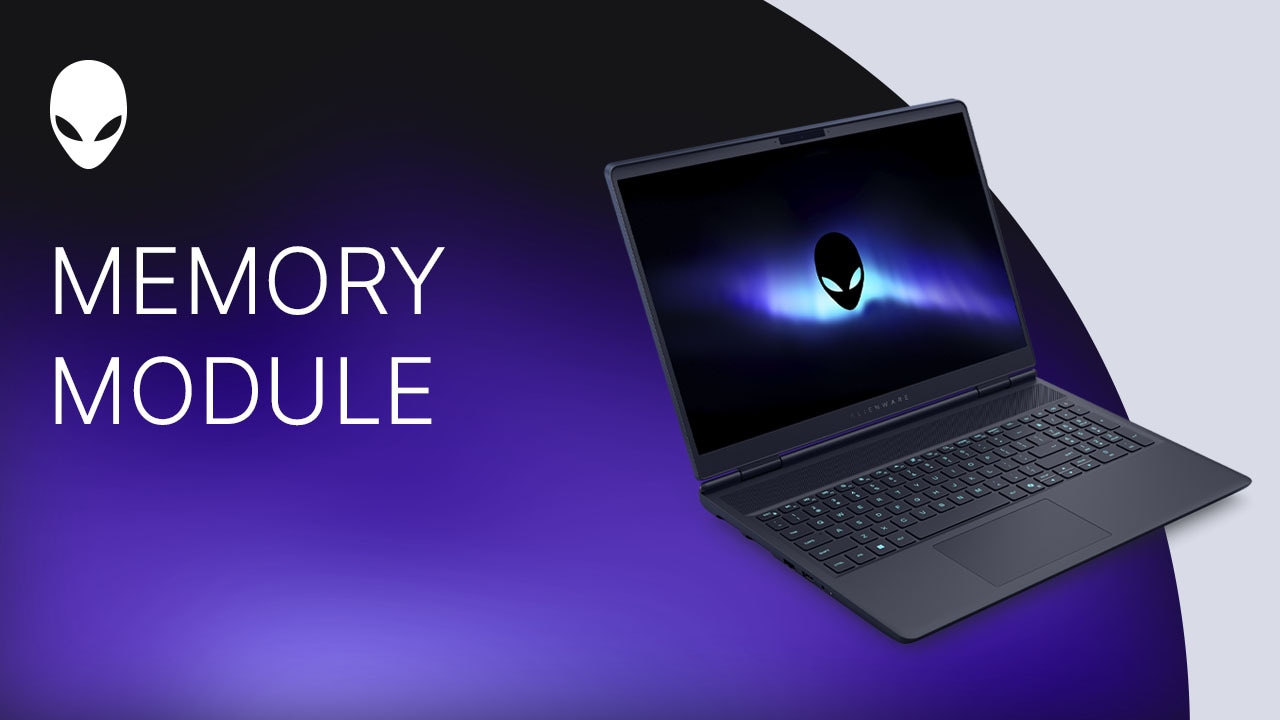 Cómo reemplazar el módulo de memoria en Alienware 16 Aurora AC16250/Alienware 16X Aurora AC16251