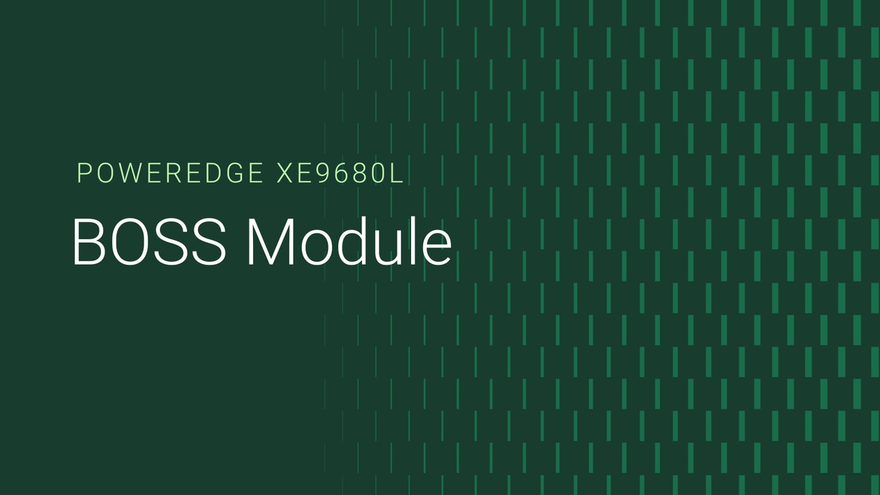 How to replace the BOSS module on a PowerEdge XE9680L