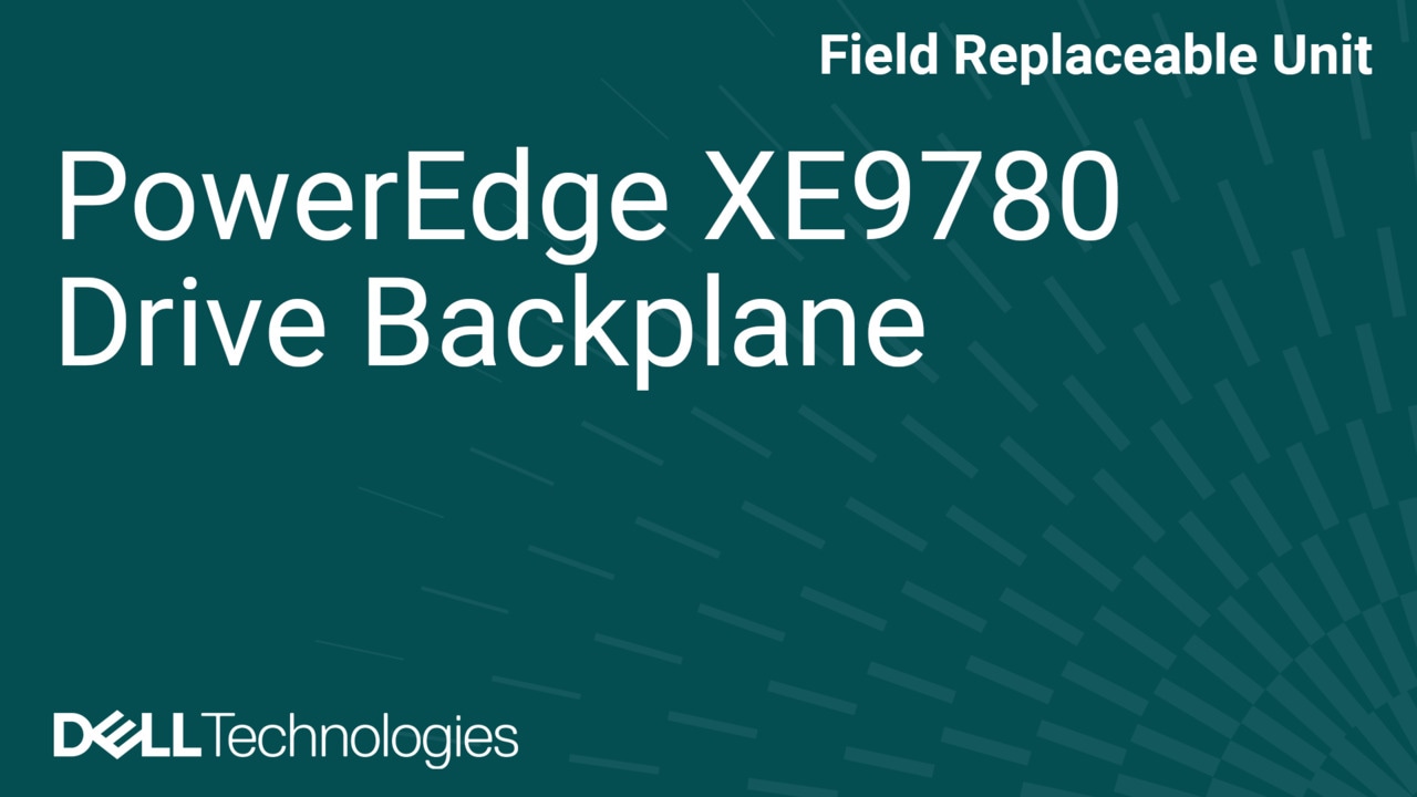 How to Replace E3 blackplane in XE9780