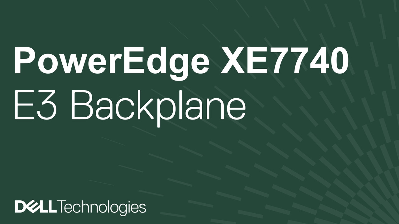How to replace the backplane on a PowerEdge XE7740