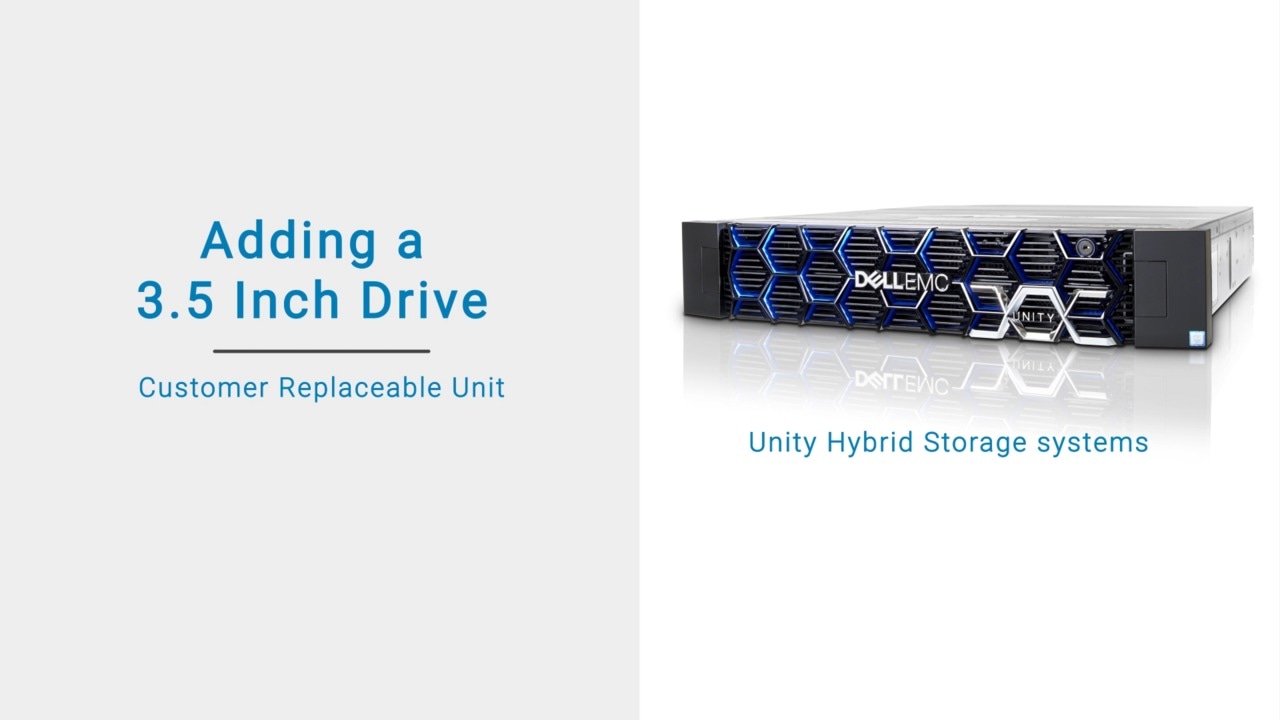How to Add an Optional 3.5-inch Drive to a Unity 15-Drive DAE