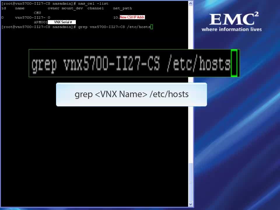 How to change IP addresses for a VNX Unified system (OE for File 7.0.35 and later)