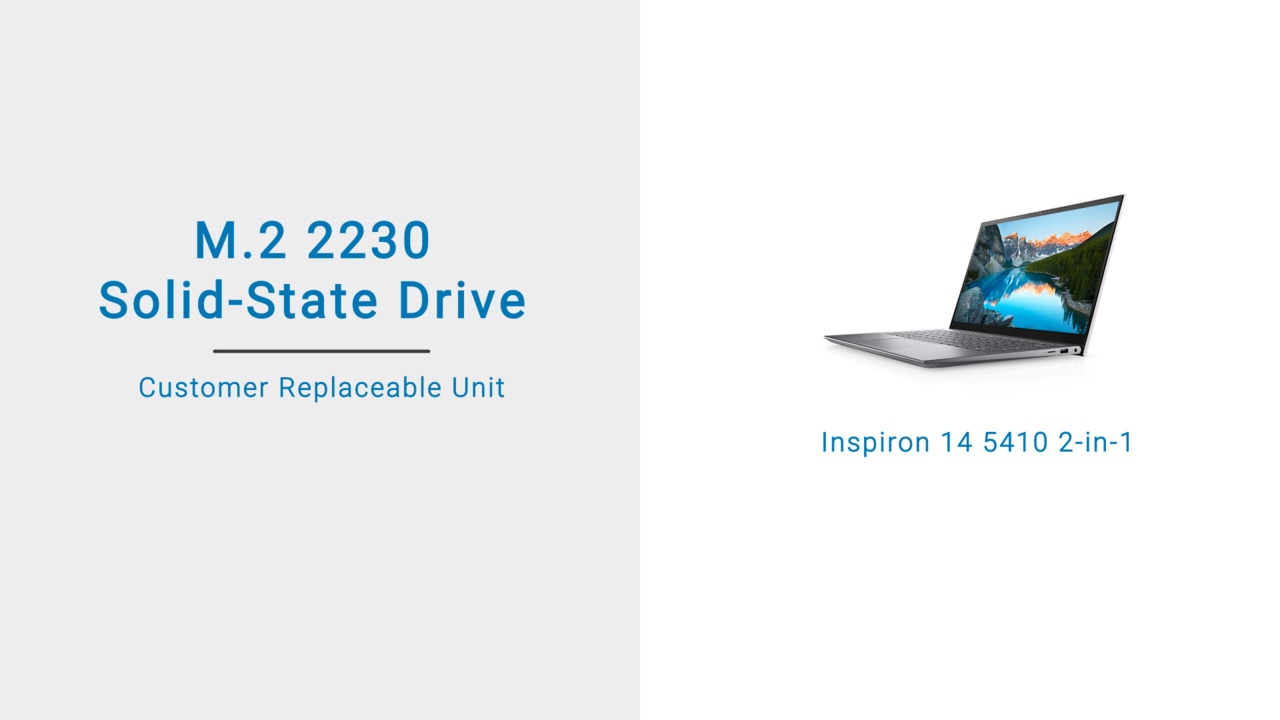 How to replace the M.2 2230 SSD on the Inspiron 14 5410 2-in-1