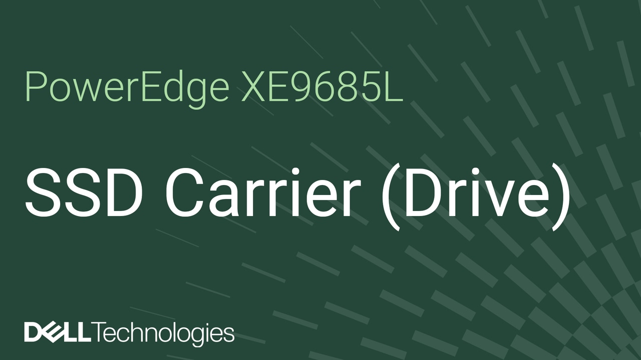 Remplacement d’un support de disque sur un XE9685L PowerEdge