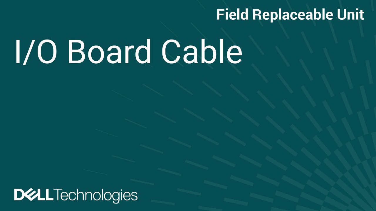 How to Replace the I/O Board Cable in Dell Pro Premium PA14260