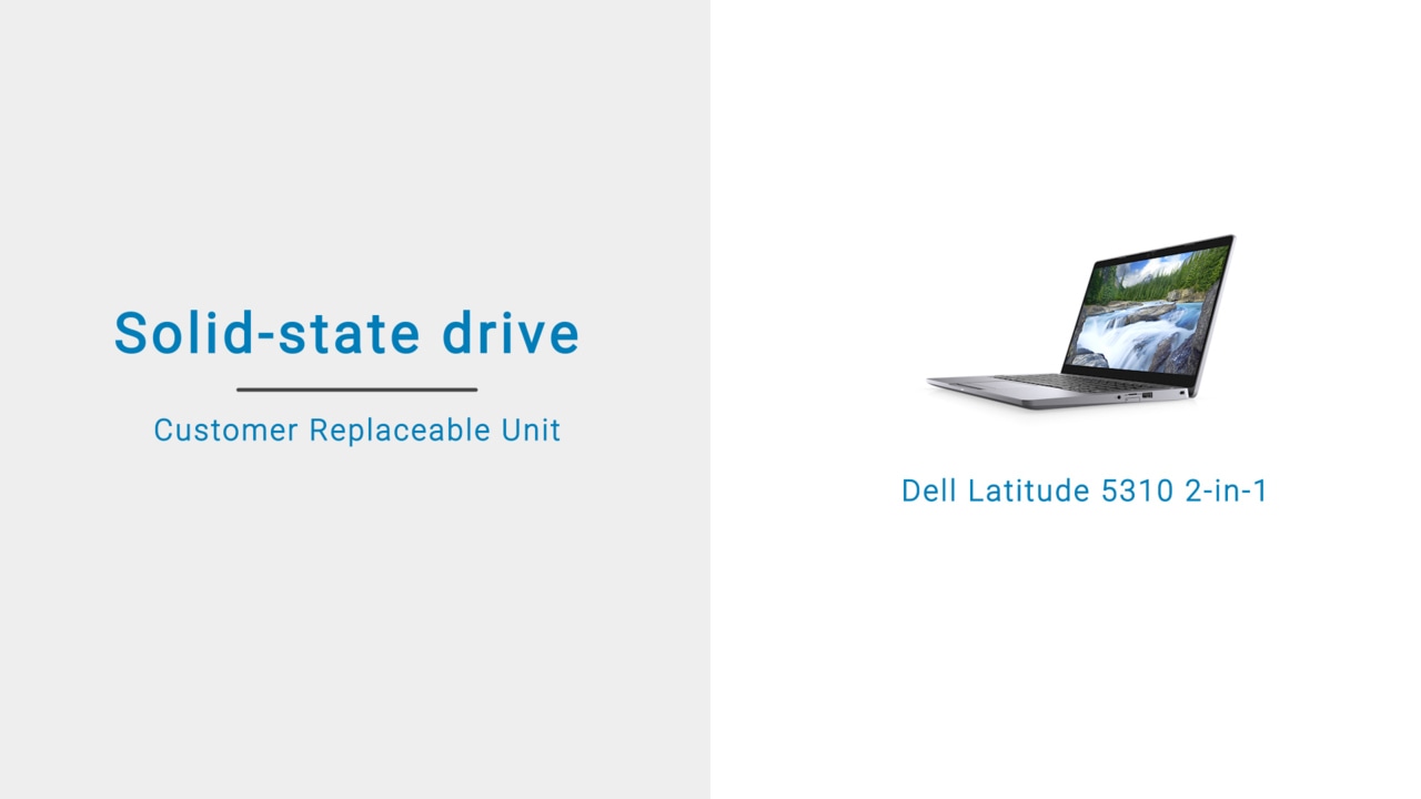 How to remove and install the SSD on Dell Latitude 5310 2-in-1