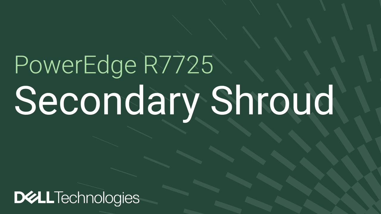 Come sostituire un manicotto secondario su PowerEdge R7725.