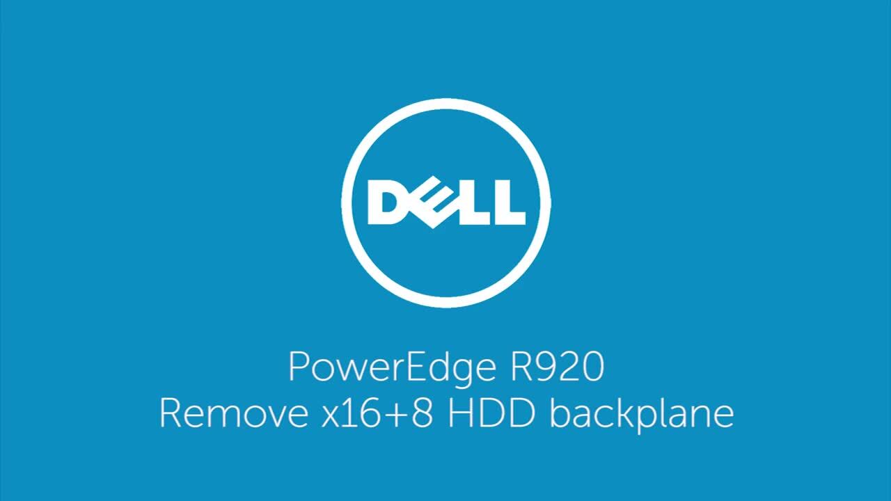 How to Remove the x16+8 HDD Backplane on PowerEdge R920