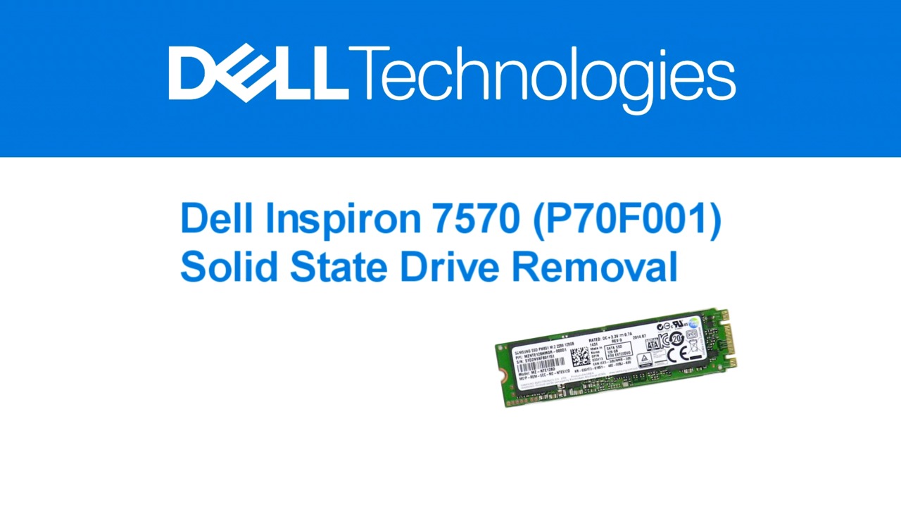 How to Remove an Inspiron 7570 Solid State Drive