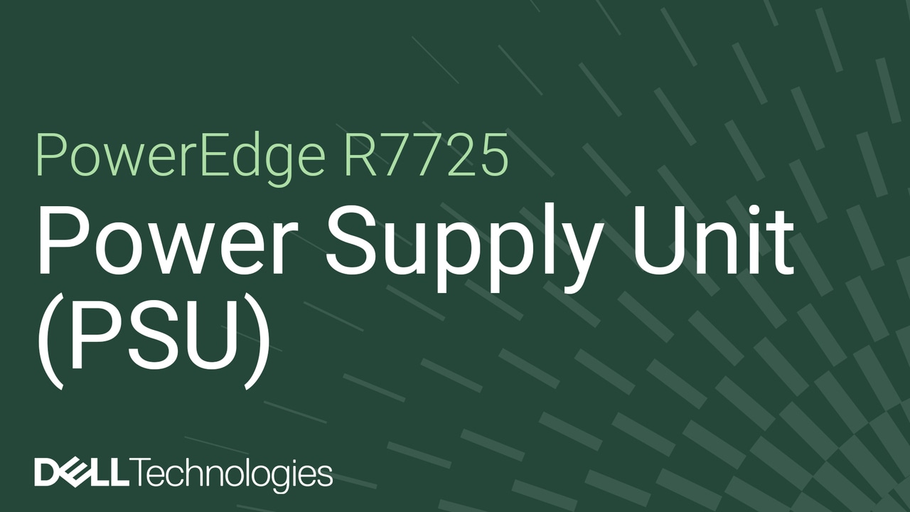 Come sostituire un alimentatore su PowerEdge R7725