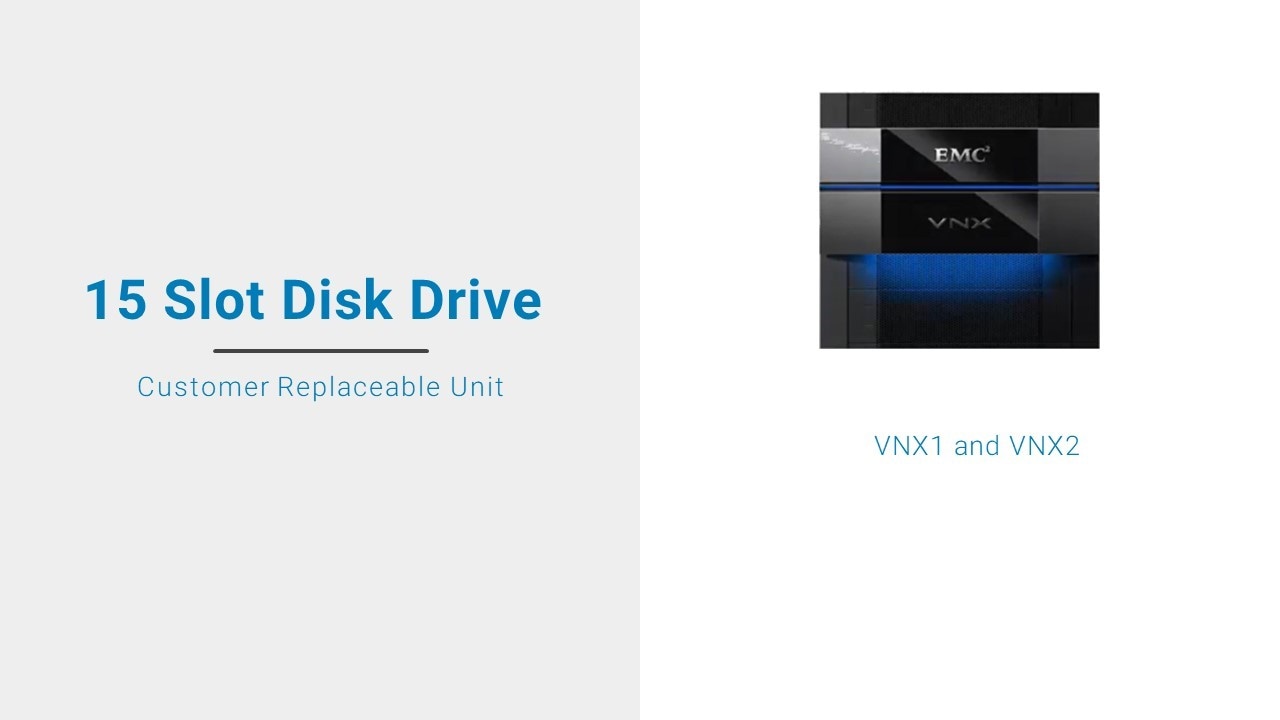 How to replace a 15 Slot Disk Drive in a VNX1 or VNX2