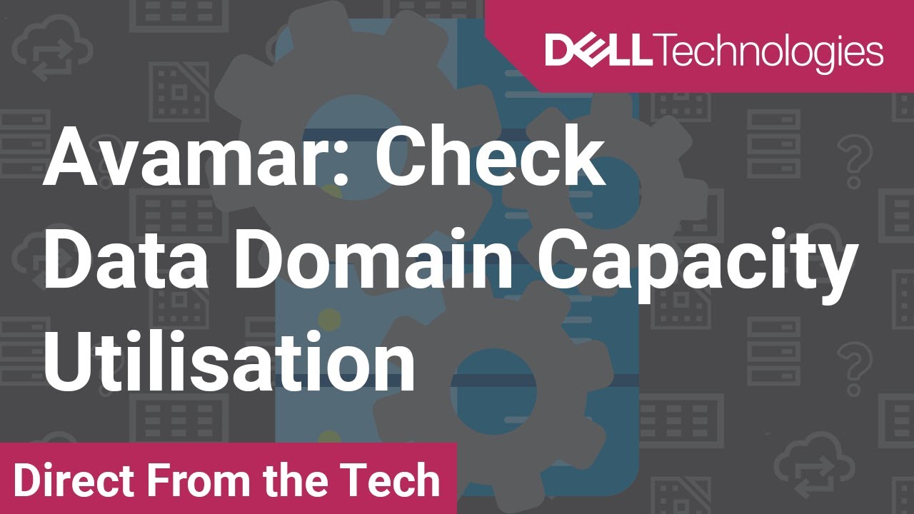 Avamar Check Data Domain Capacity Utilization