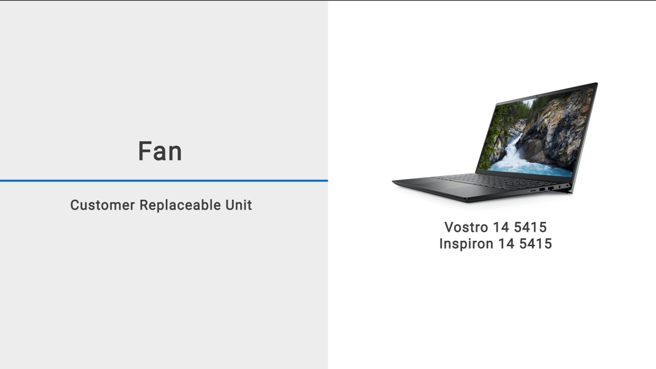 How to replace the fan on Vostro 14 5415 and Inspiron 14 5415