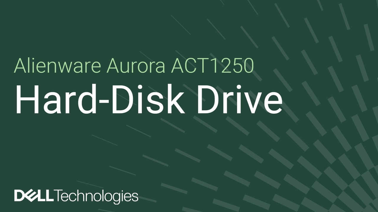 How to replace the 3.5-inch hard drive on Alienware Aurora ACT1250