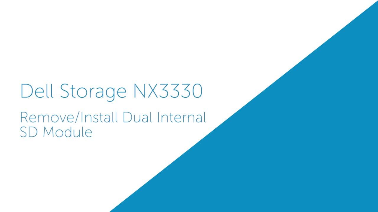 Come sostituire il doppio modulo SD interno su un sistema di storage Dell NX3330