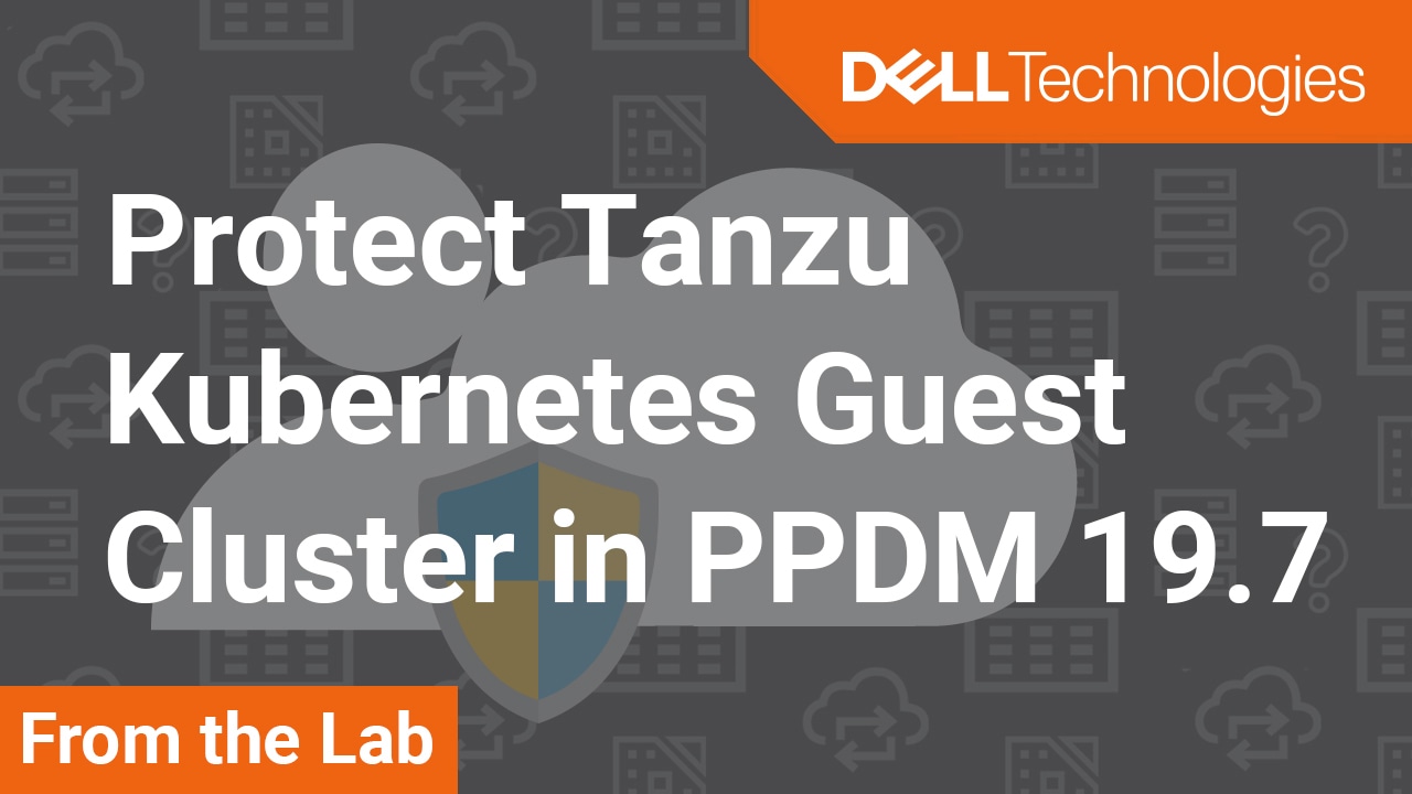 How to protect a Tanzu Kubernetes Guest Cluster in PowerProtect Data Manager 19.7