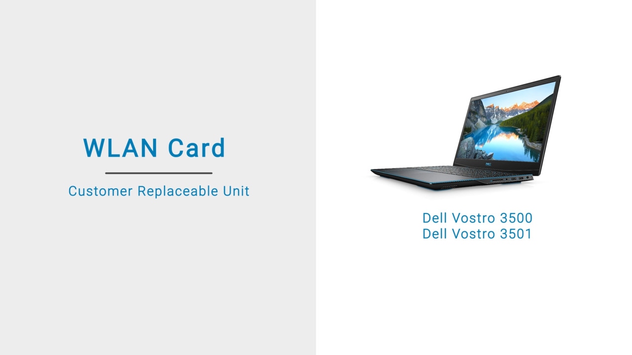 How to replace the WLAN Card on a Vostro 3501