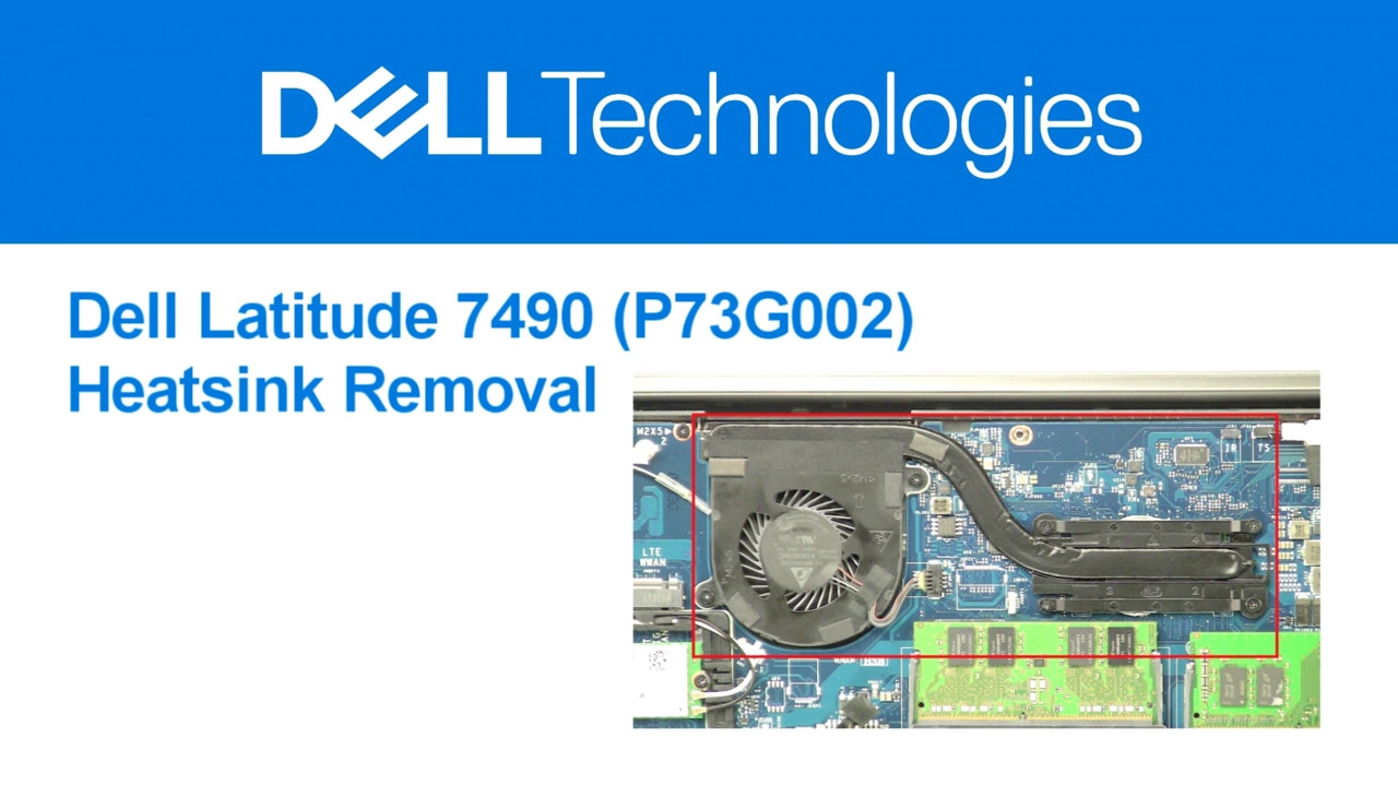 How to Replace the Heatsink on Latitude 7490