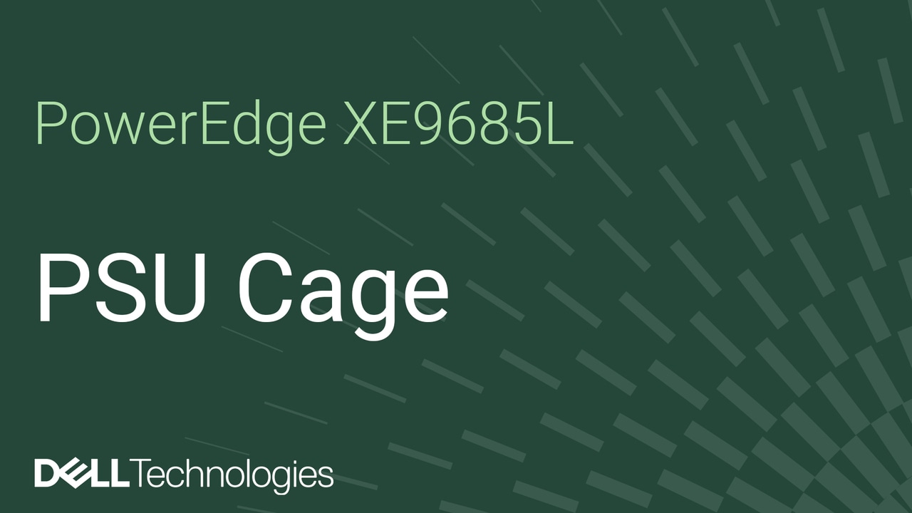 Remplacement du bâti du bloc d’alimentation sur un XE9685L PowerEdge