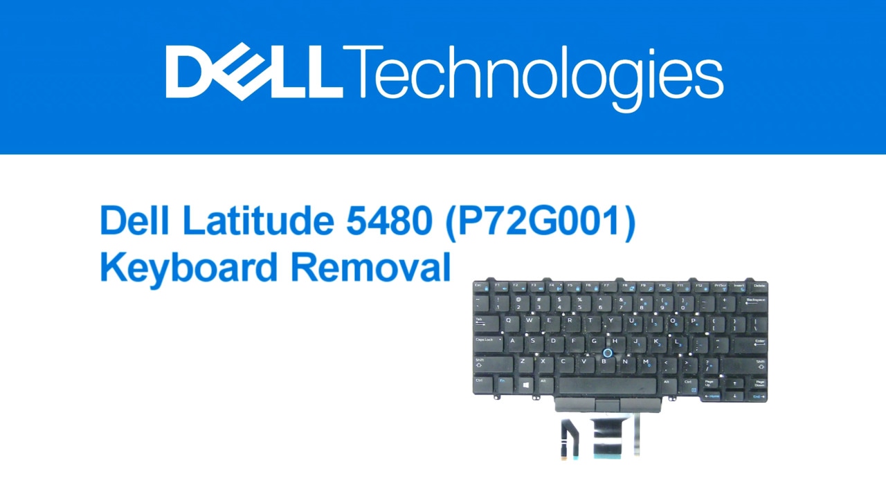 How to Replace the Keyboard on Latitude 5480f