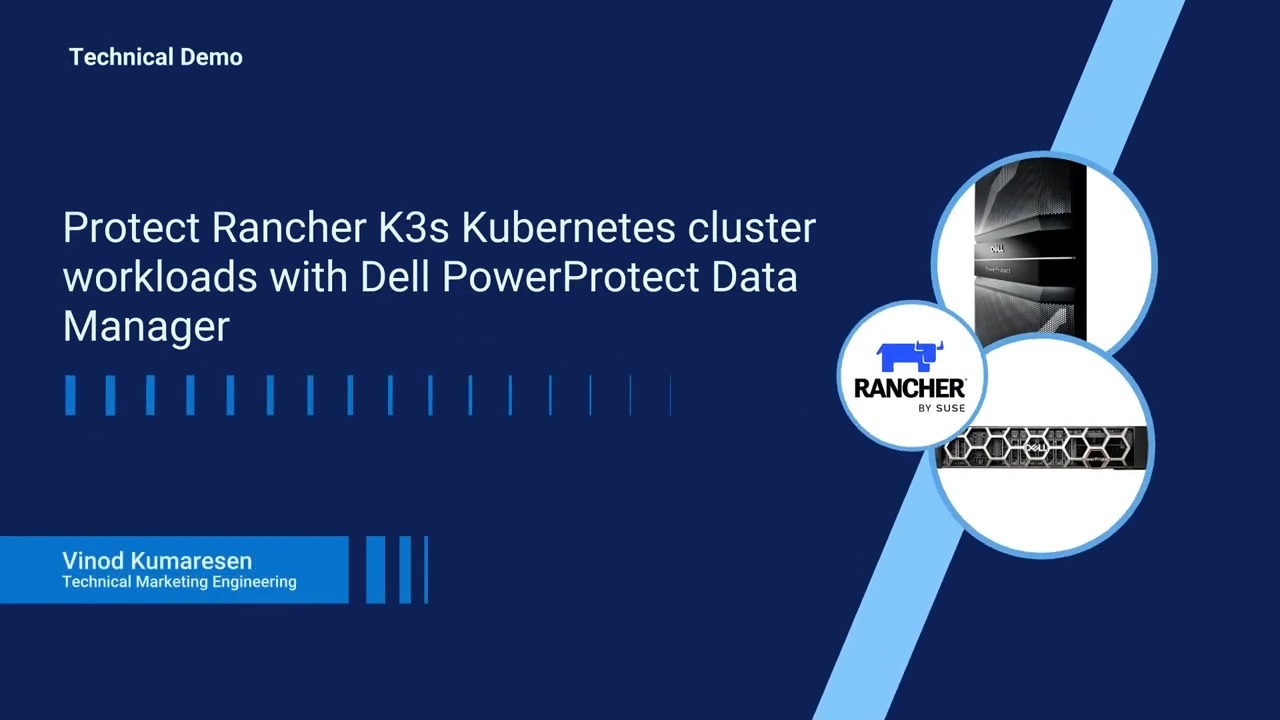 How to Protect Rancher K3s workloads with Data Manager